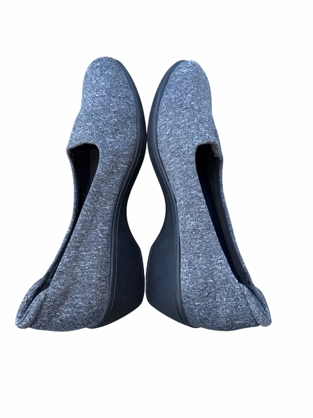 Bass Gray Knit Wedge Slip-On Shoe Size 8